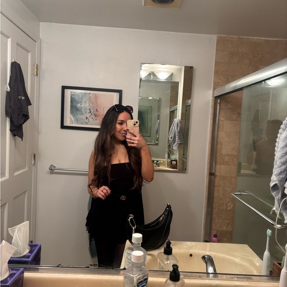 Strapless Black Mini Dress - Picture 4 of 4